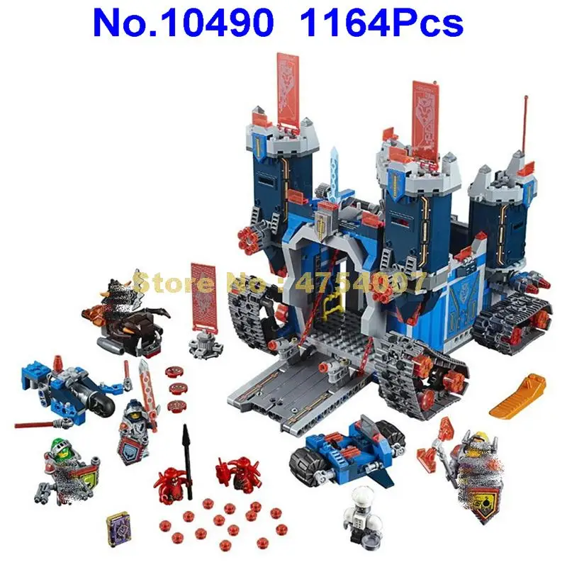 10490 1164 шт. knights fortrex Комбинированный Замок 6 фигурок bela строительный блок 70317 игрушка