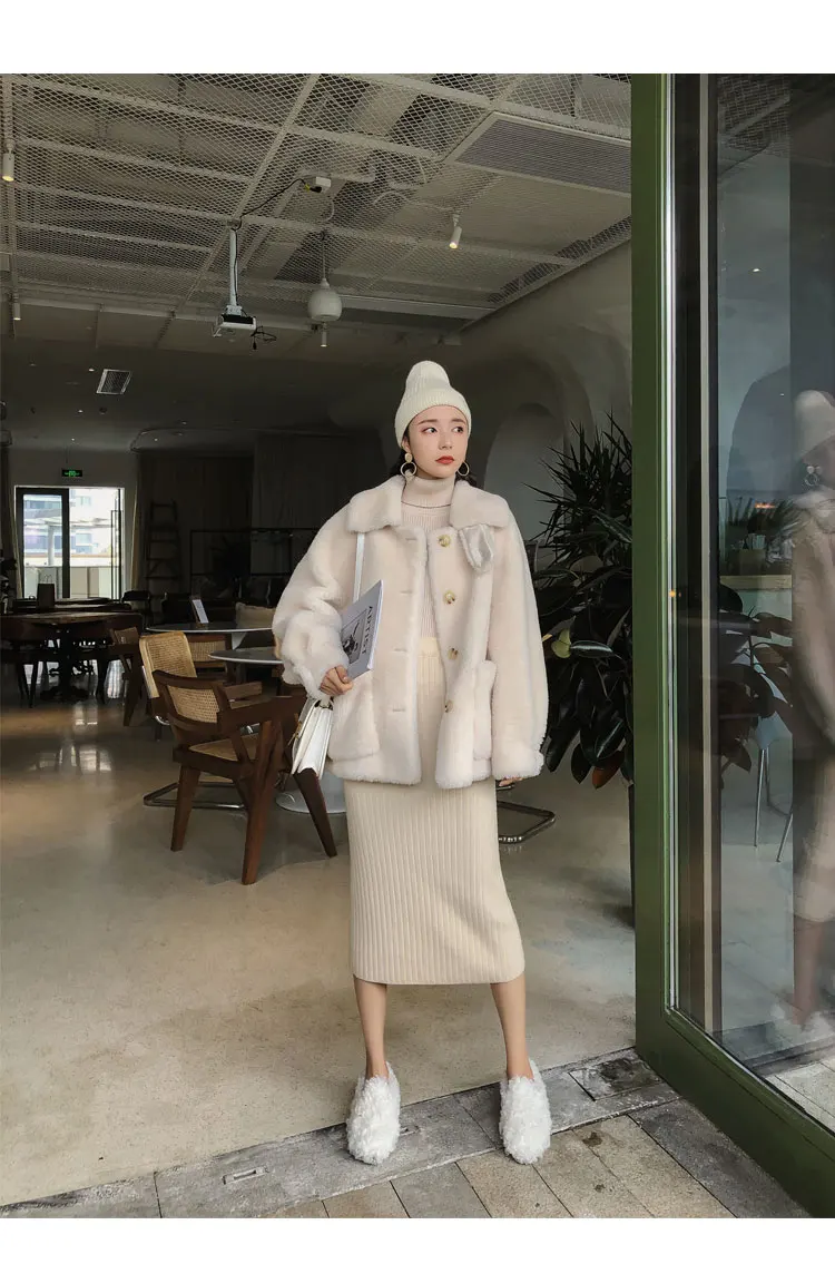 New Arrival 2022 Winter Fashion 100% Sheep Wool Coat for Woman Lady Winter Outerwear Jacket Female High Quality Woolen Clothing