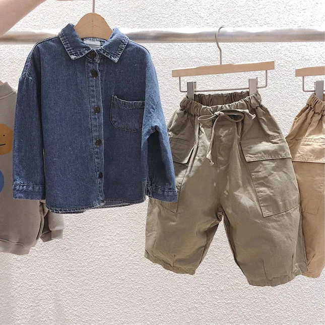 Весенняя детская одежда новые модные трендовые твидовые Свободные повседневные