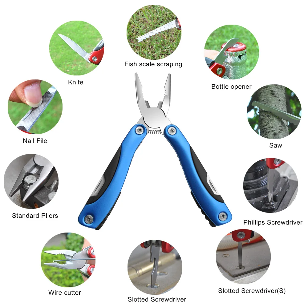 PRIVEST мульти инструмент складные плоскогубцы многофункциональный карманный
