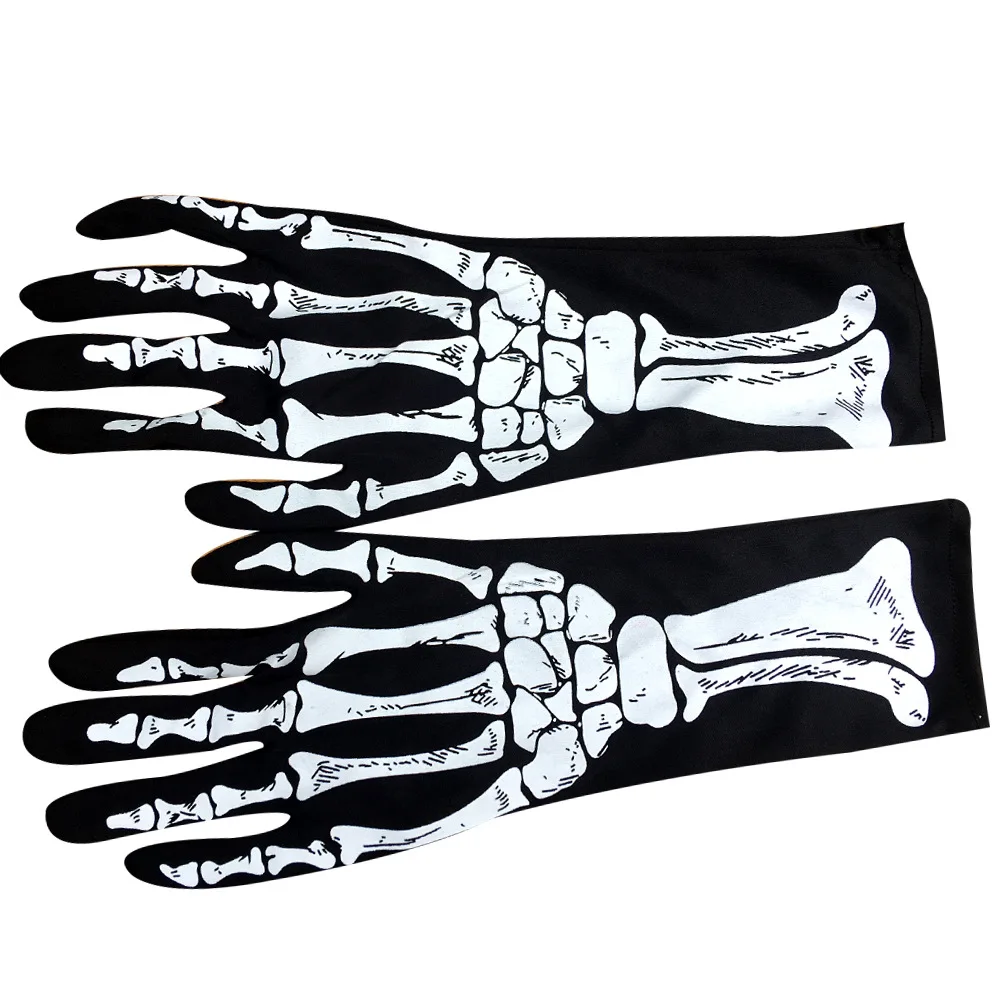 Черная перчатка с полным пальцем для косплея мужчин и женщин |