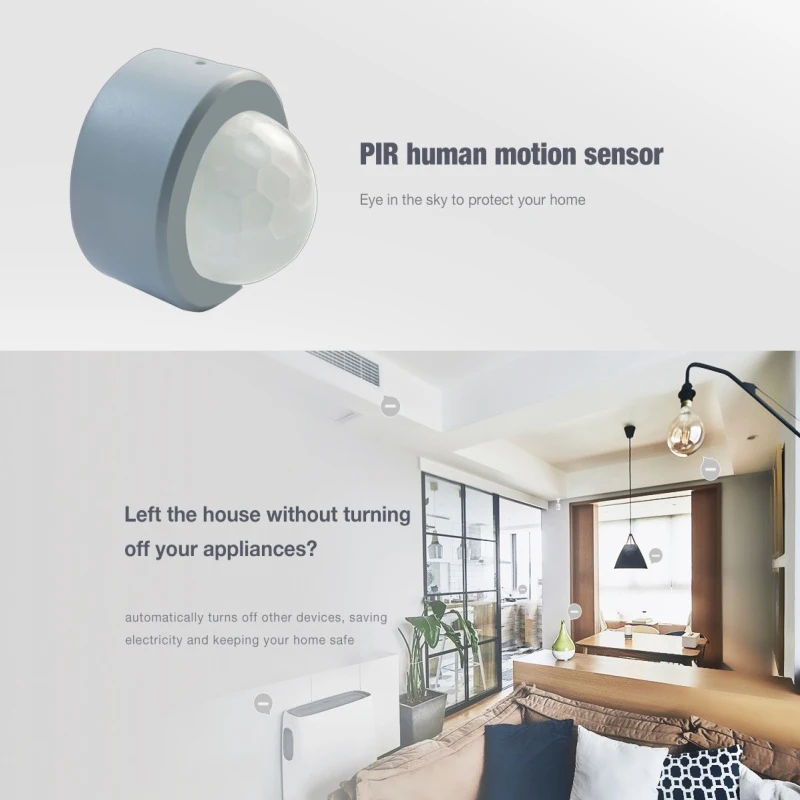 

Hot Sale Mini PIR Sensor Tuya Zigbee Motion Sensor Smart Infrared Human Body Detector APP Push Alarm Work With Alexa Google 2021