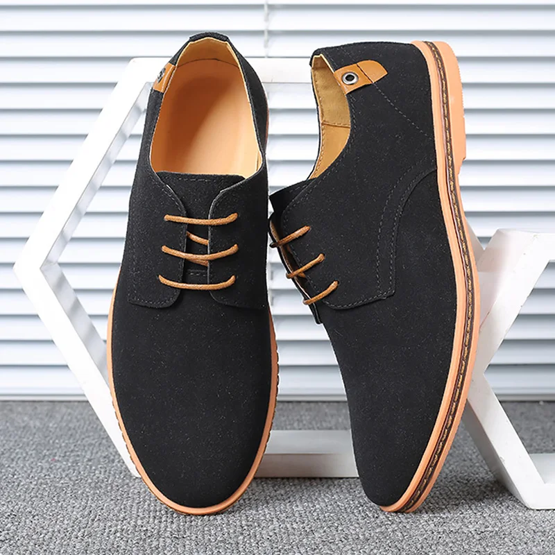 

Classic Faux Suede Premium Brogue Casual Shoes Men Business Shoes Elegant Style 2021 New Large Size 47 48 Sneakers Man Tennis