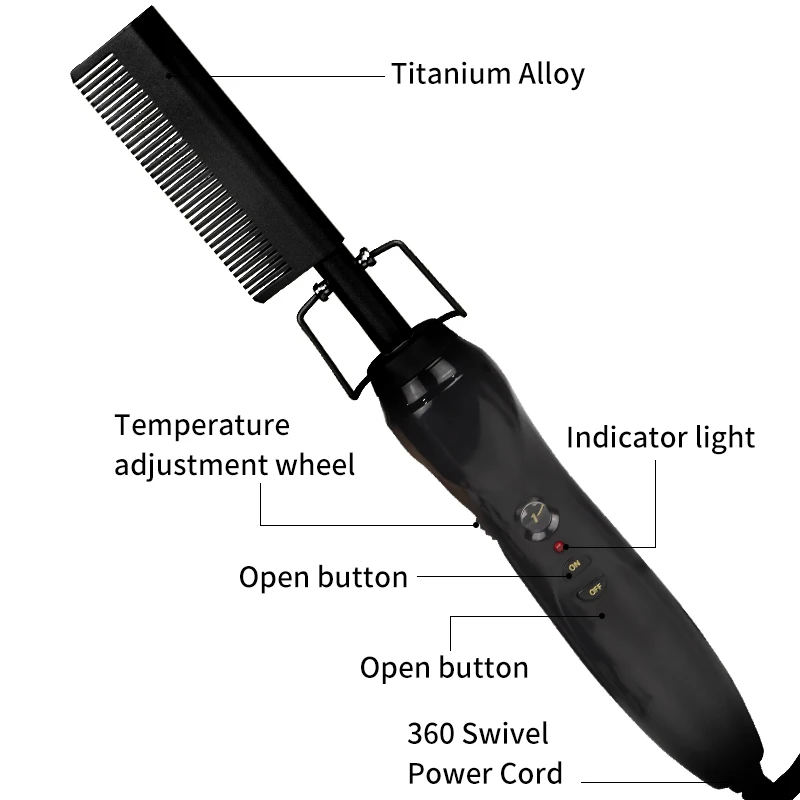 Плойка для завивки волос выпрямитель электрический экологически чистый гребень