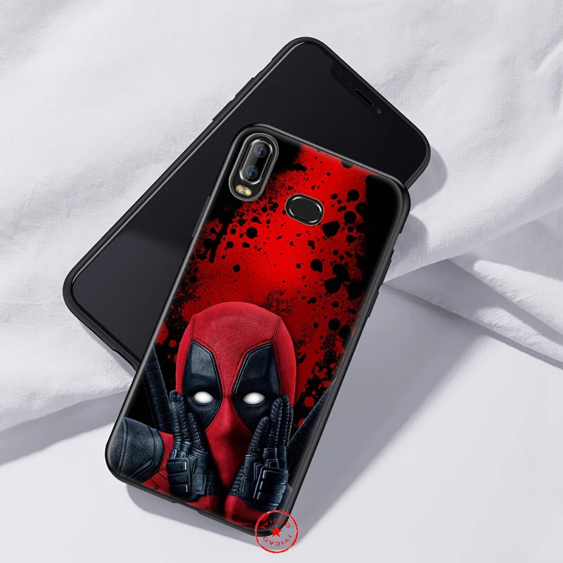 IYICAO Deadpool Marvel Soft Case for Samsung Galaxy A9 A7 A8 A6 Plus 2018 A3 A5 2017 2016 &amp J6 Cover |