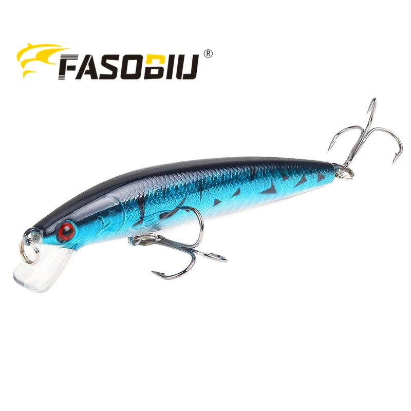 

1PCS 10cm/7.5g Minnow Fishing Lures 3D Eyes Artificial Hard Bait Pesca Floating Wobbler Crankbaits Carp Bass Tackle Wholesale