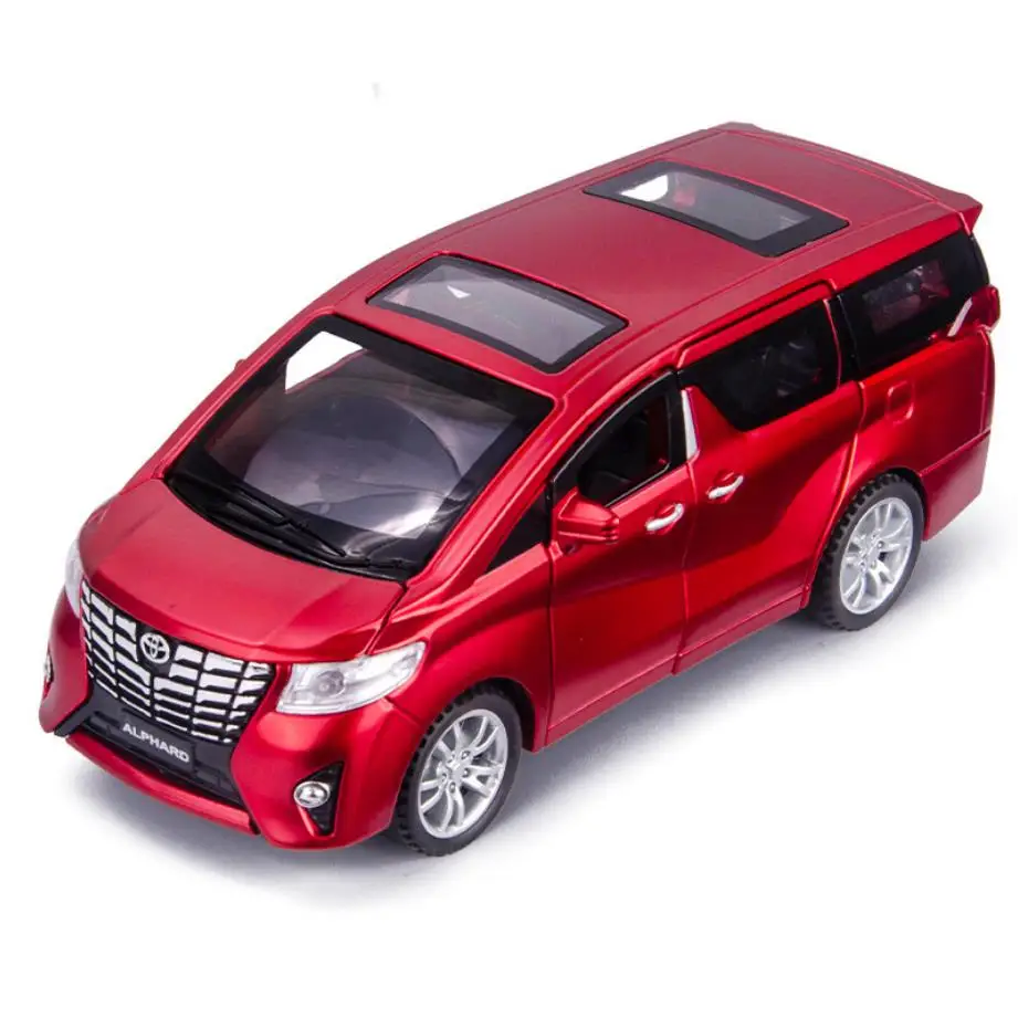 Лидер продаж литая машина масштаб 1:32 роскошные колеса MPV toyota alpha металлическая