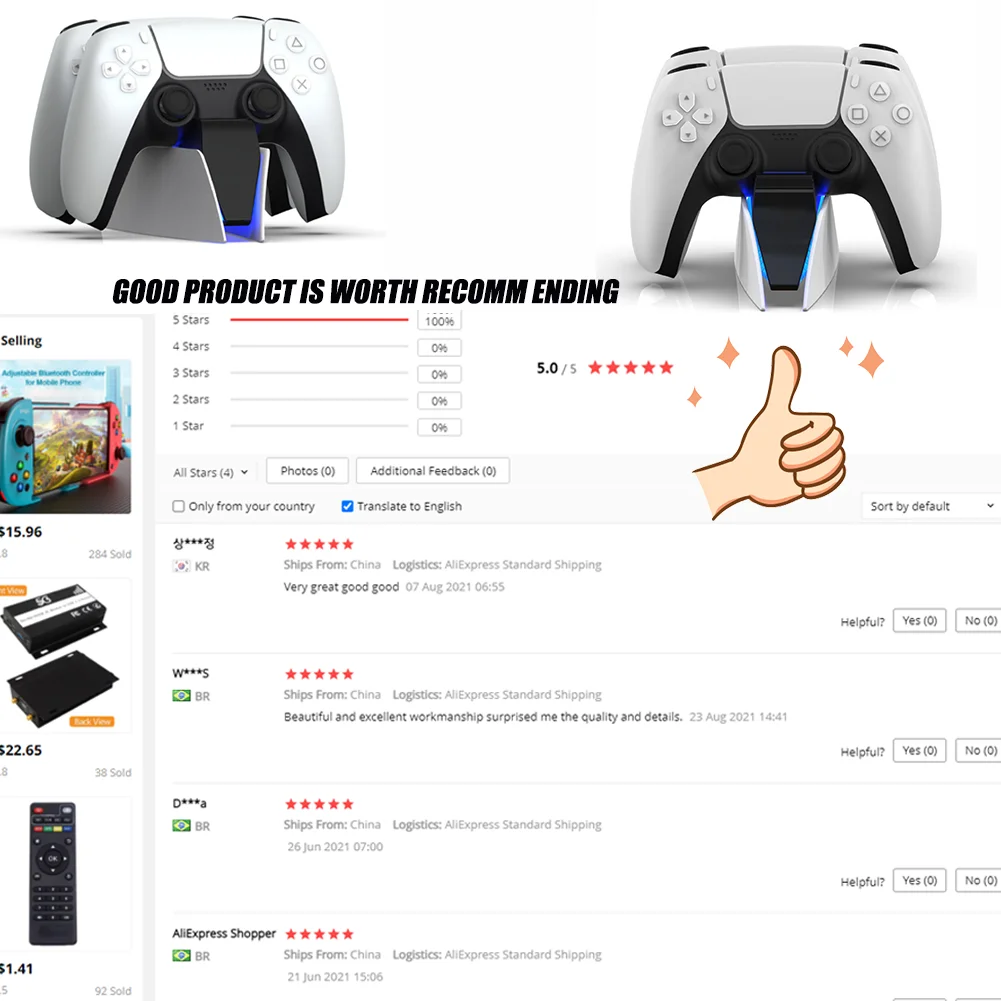 for ps5 dual fast charger wireless controller usb type c charging cradle dock station for sony ps5 joystick gamepad new portable free global shipping