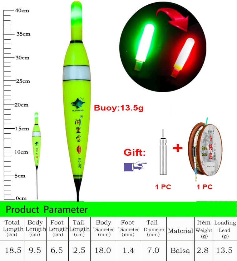 Рыболовные Поплавки с гравитационным датчиком Электрический светодиодный