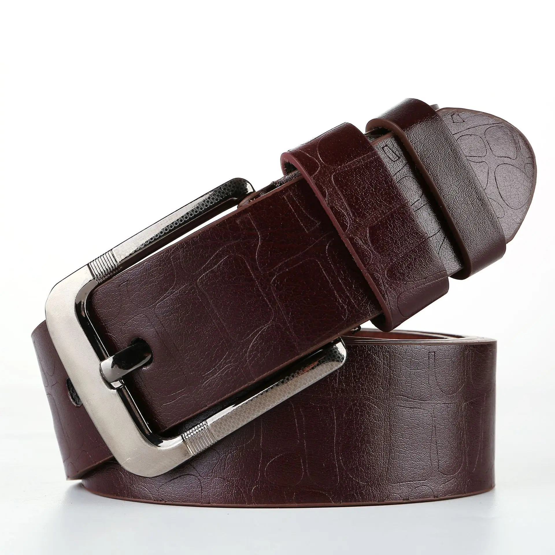 

2022 Hot Sale Men PU Leather Belt Pin Buckle Vintage Style High Quality Casual Belts Jeans Belt Cowboy Waistband