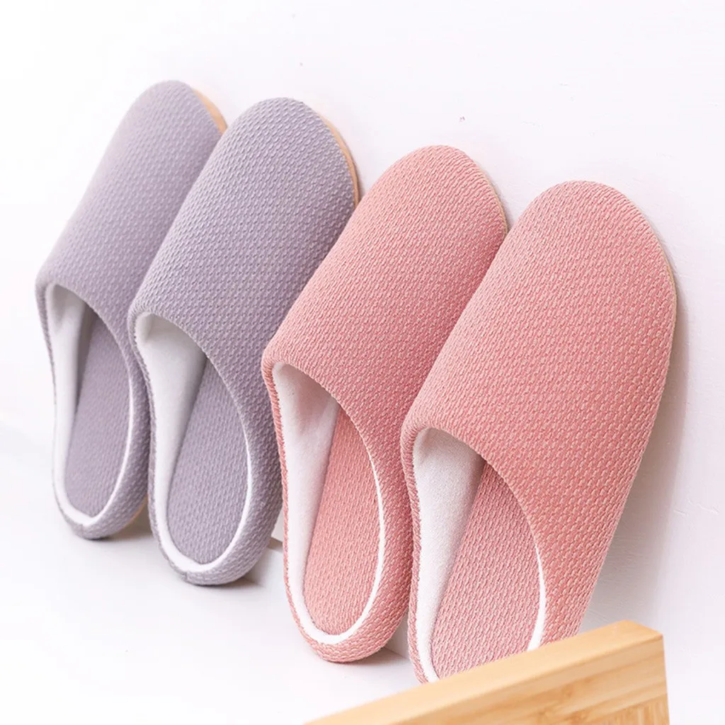 Для женщин домашние тапочки на зиму Теплая обувь для помещения мужские пары