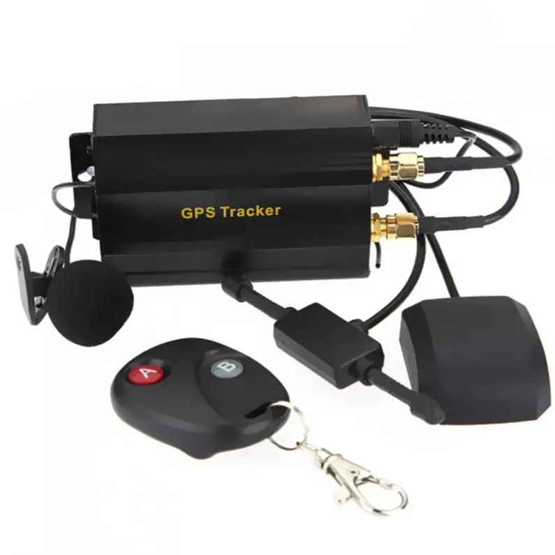 Черный автомобильный GPS-трекер 5 - 10 м GPS точность GSM/GPRS устройство отслеживания