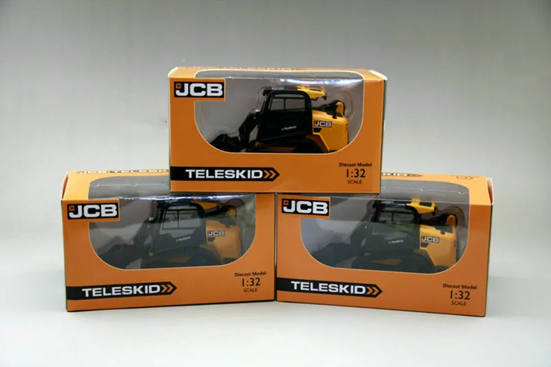 ROS 1/32 JCB 330 Skidsteer Teleskid раздвижной вилочный погрузчик Инженерная игрушка, модель автомобиля Автомобили сплав литой коллекции игрушек