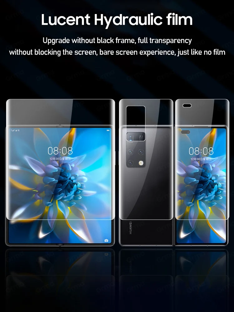 HD Full Cover Screen Protector for Huawei Mate X2 XS X Hydrogel Gel Protective Film Soft Lucent Anti Fingerprints No Glass | Мобильные