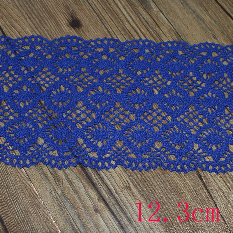12.3cm 1yard 2 ярда мульти размер розовый вышивка кружева отделка ленты DIY одежды головной убор Свадебная Упаковка ткань материалы - Цвет: 12.3cm 1yard