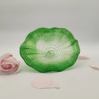 new diy flower shape chihuly style blown glass wall plates living room lamps