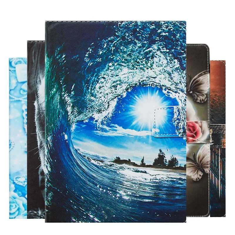 Модный чехол из искусственной кожи с принтом для нового Paperwhite 4 2018 10 поколения