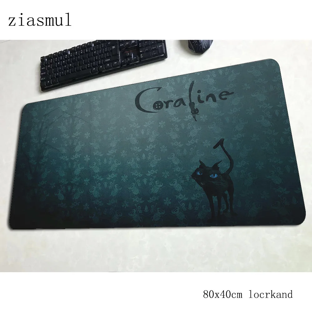 Коврики coraline 800x400x3 мм игровой коврик для мыши с заблокированными краями большой