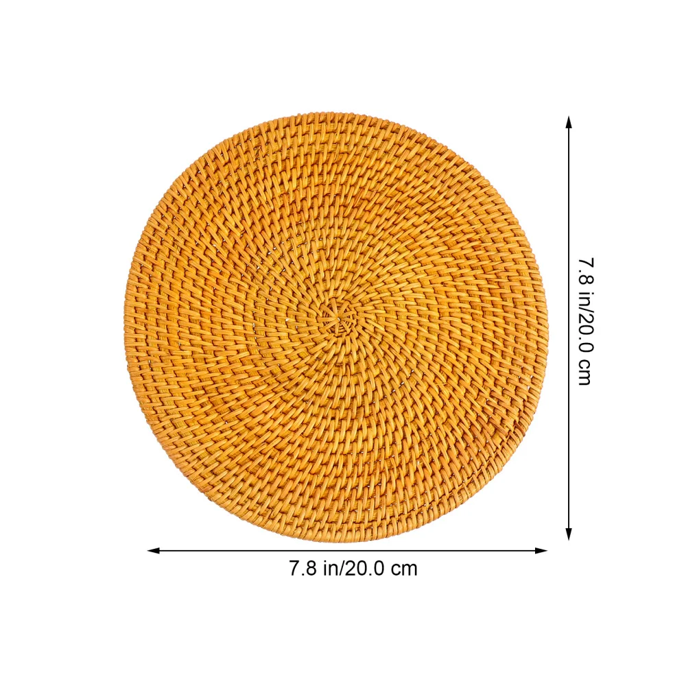 2 шт. плетеная циновка чашки Hand Made изделия из ротанга подставки украшение