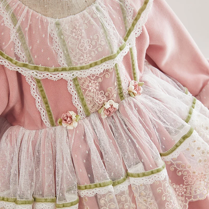 Испанские платья в стиле &quotЛолита&quot для девочек детская бутиковая одежда