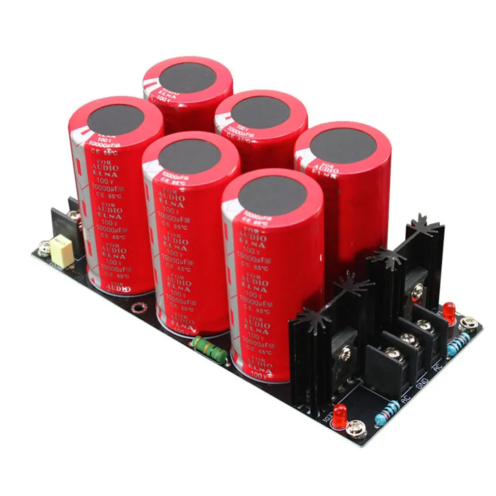 

6 Capacitor 100V Welded Rectifier Filter Power Supply Board Resistance And Fast Rectifier Filter Board
