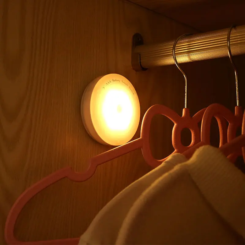 

Dimmable led Night Light Kids Baby Nursery Touch Sensor Lamp Battery Operated Battery Powered for Wall Bedroom Closet Cabinet