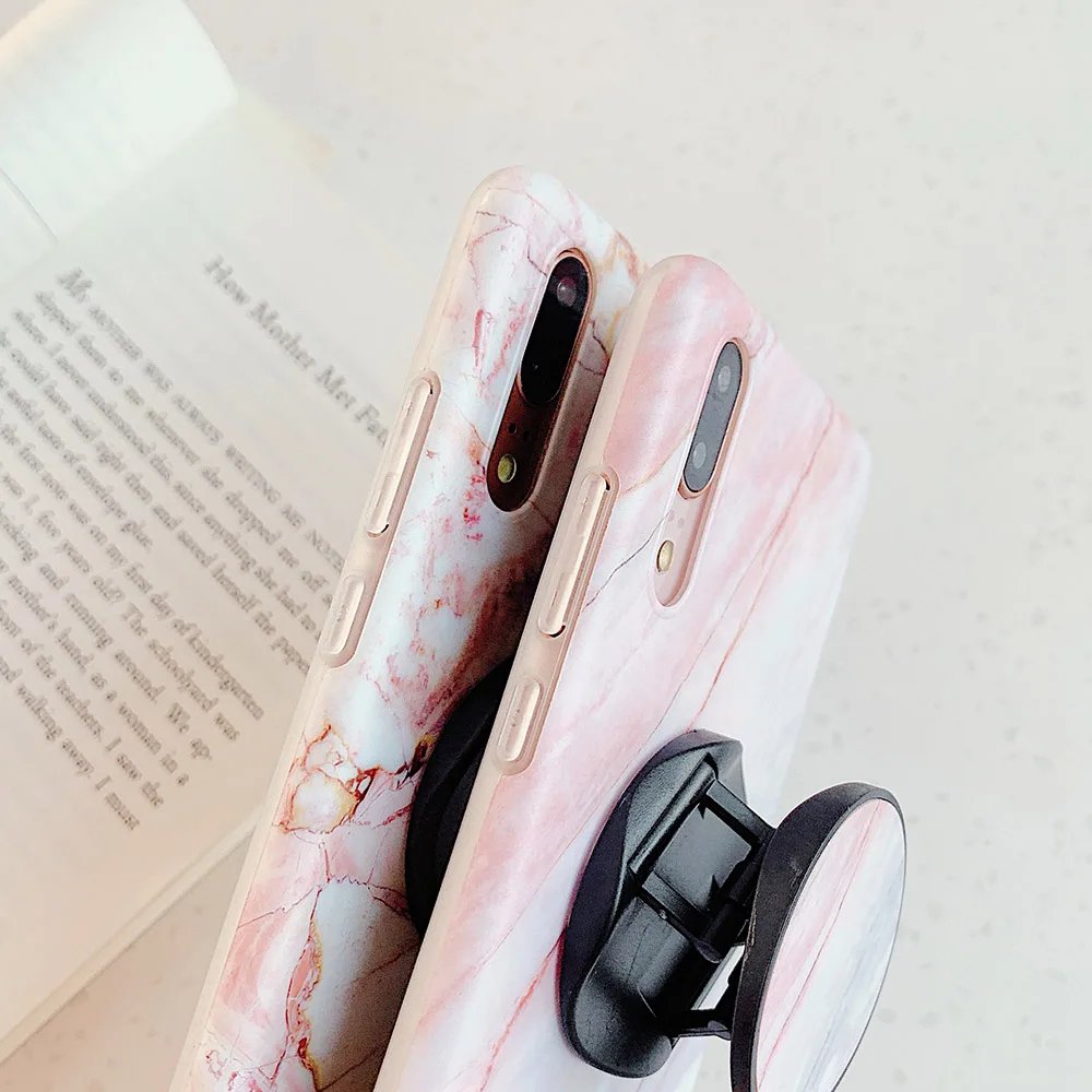 Чехол LOVECOM для телефона с мраморной подставкой и держателем мягкий чехол IMD Для