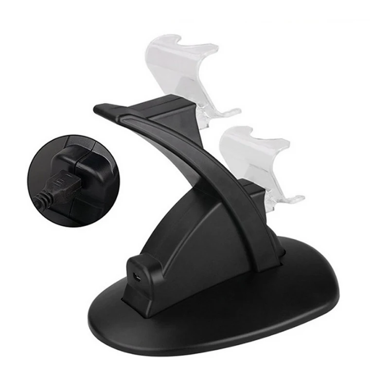 WUIYBN PS4 контроллер Зарядное устройство Док-станция светодиодный двойной USB Подставка для зарядки колыбели для sony Playstation 4 PS4 Pro тонкий контроллер