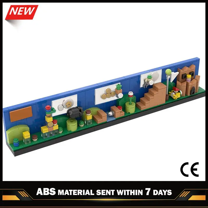 

Super MariBros Skyline Architecture Building Blocks Bricks DIY Assemble Toys Game View House Model MOC-36545 Children's Toys