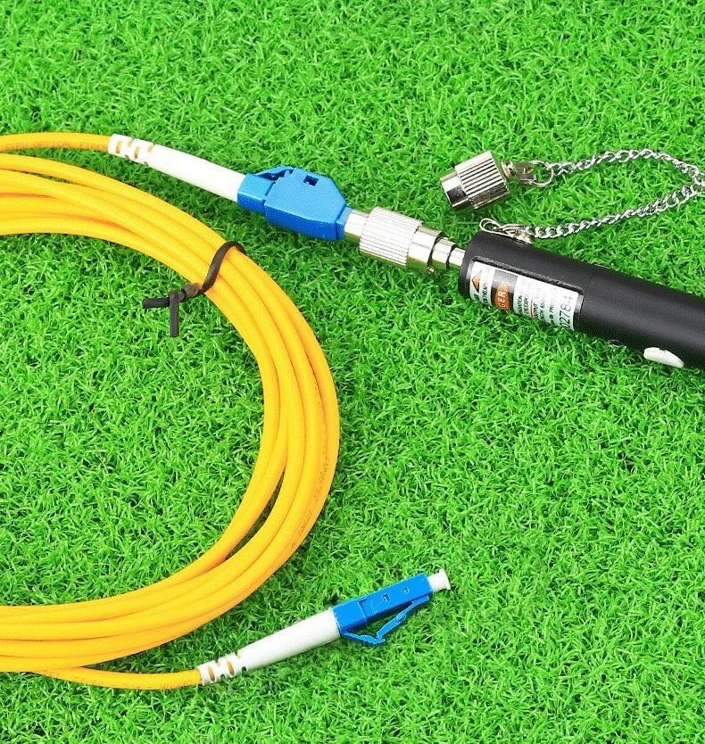 KELUSHI FTTH лазерный оптико Ручка стиль волоконно-оптический лазерный тестер LC/FC/SC/ST адаптер волоконно-оптический кабель 20 МВт CATV