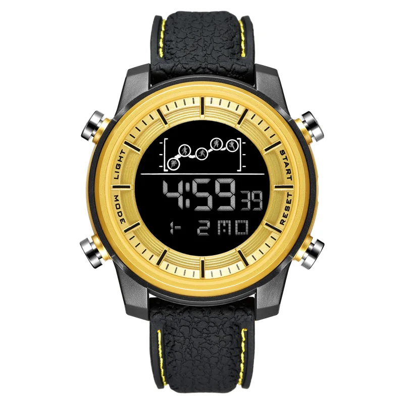 Часы SMAEL мужские/женские электронные модные светодиодные наручные часы с кожаным
