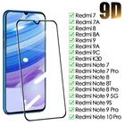 9D Защитное стекло для Xiaomi Redmi Note 7 8 8T 9 9S 10 Pro, закаленное защитное стекло для экрана Redmi 7 7A 8 8A 9 9A 9C, защитная пленка