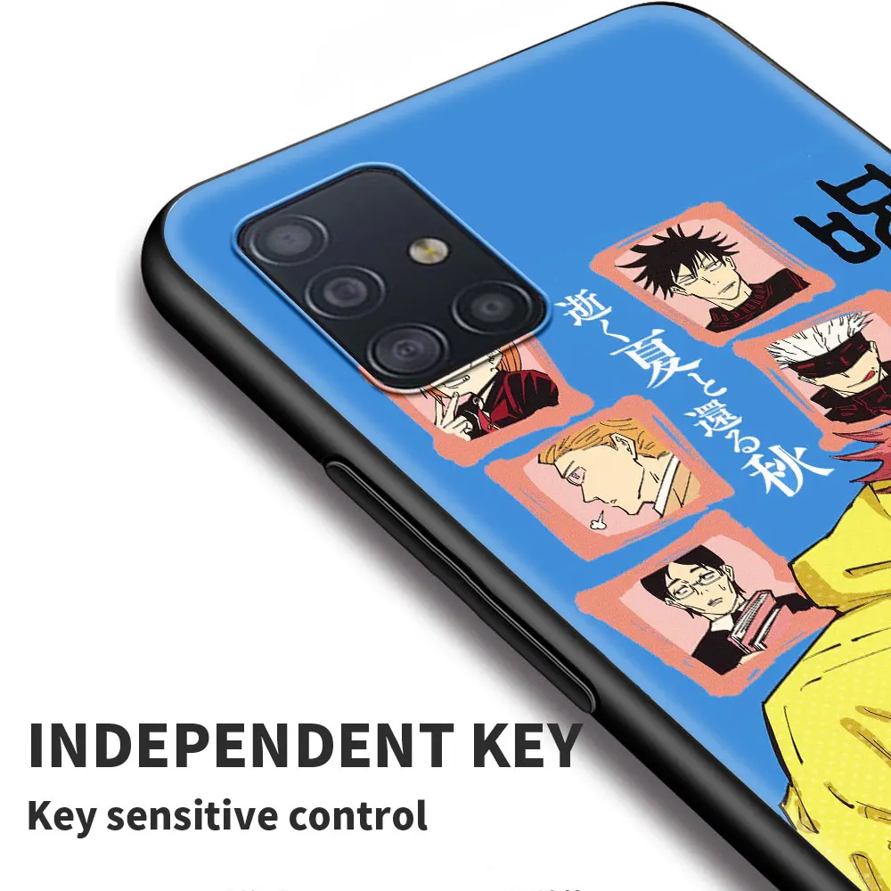 

Cellphone Case For Samsung A21s A51 A71 A91 A72 A52 A42 A41 A32 A31 A21 EU A12 A11 A02 A02s A01 Jujutsu Kaisen Cute Gojo Cover