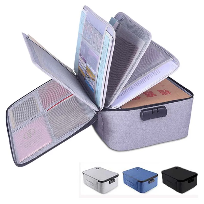 Водонепроницаемая сумка Органайзер для документов большая емкость 15 см с