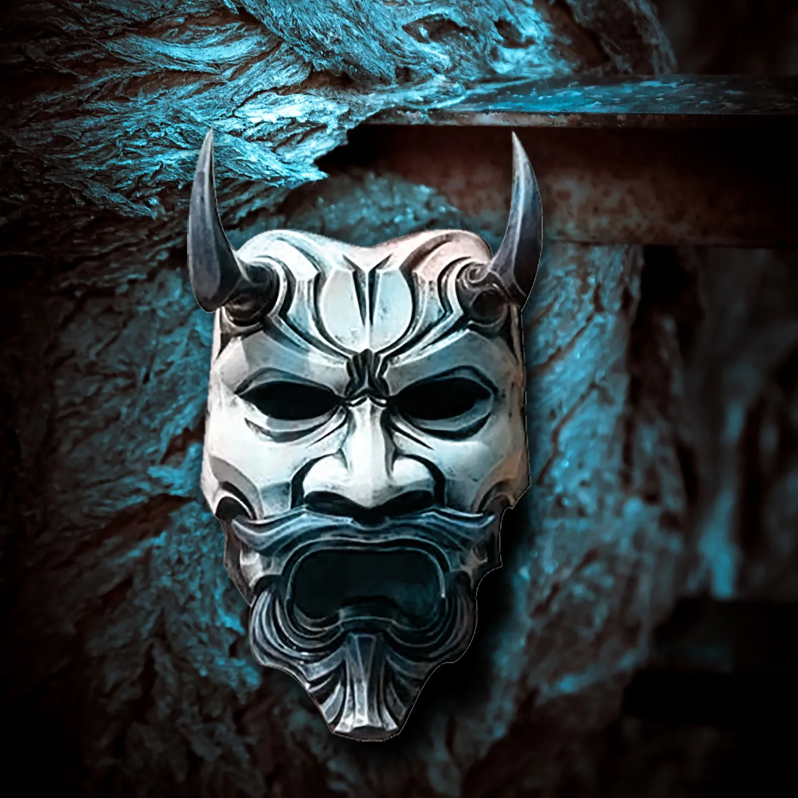 

Japanese Horror Ghost Head Mask Toys Halloween Adult Resin Ghost Head Decoration Mask Halloween Party Cosplay Decoration