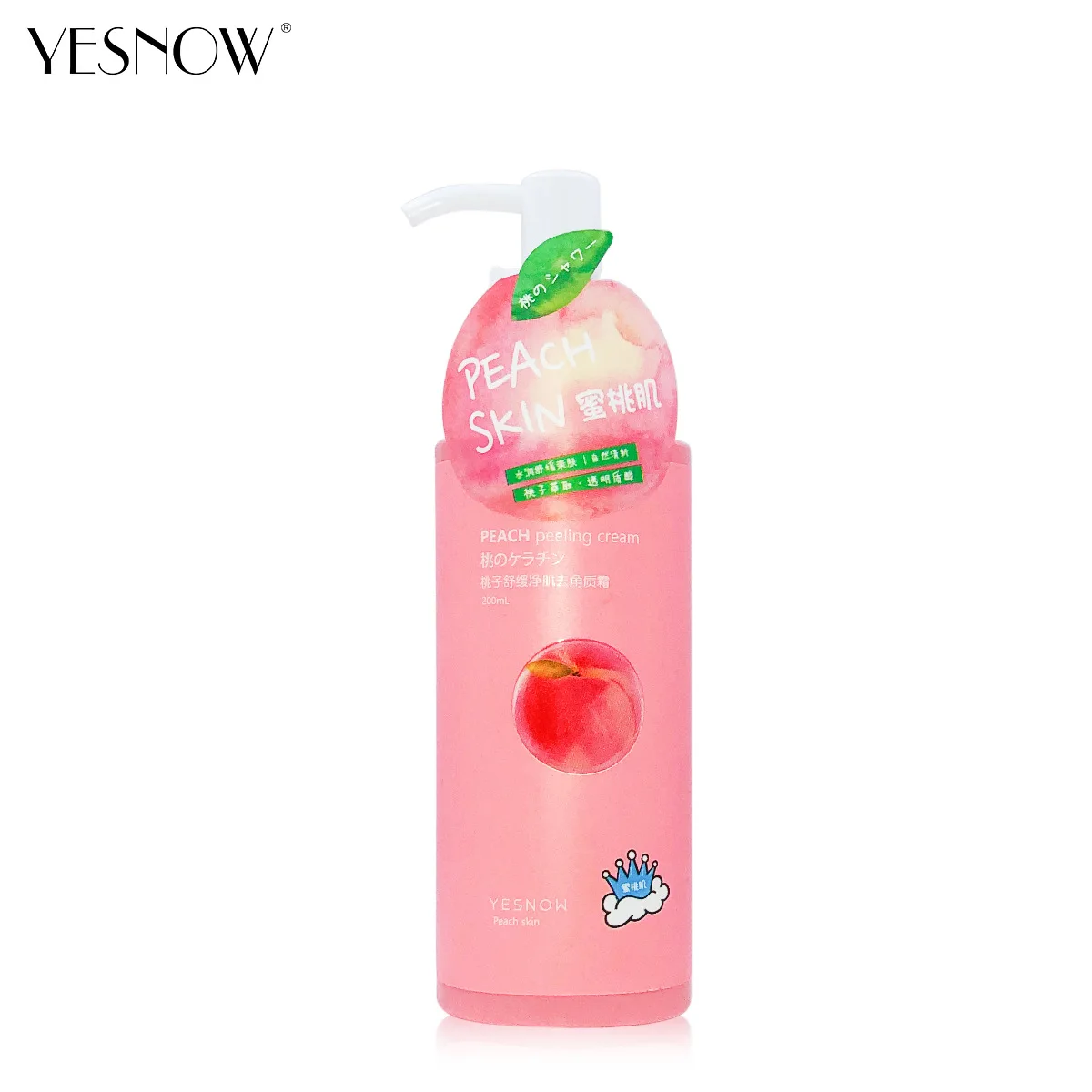 

Peach Exfoliating Gel Scrub Peeling Cream Dead Skin Removal Gel For Face And Body Skin Care Moisturizing Clean Oil Control 200ml