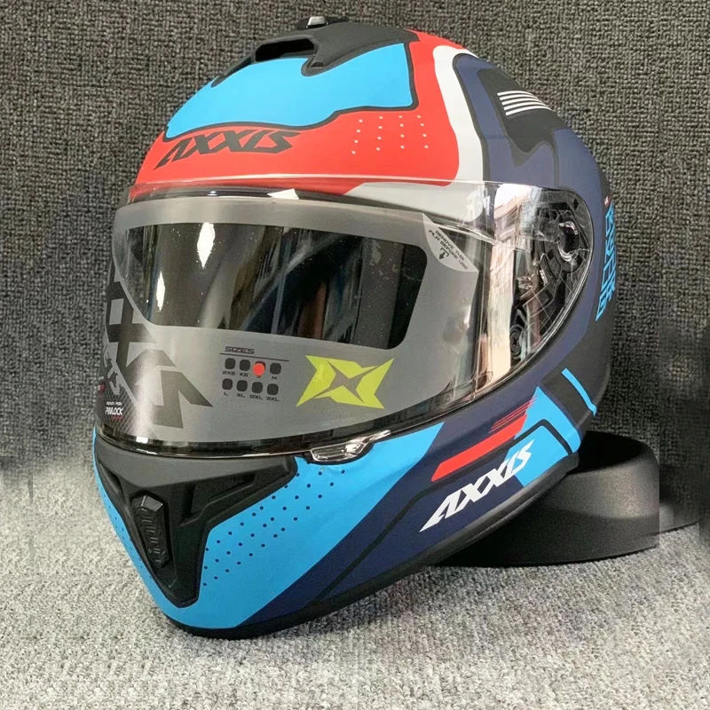 

Мотоциклетный шлем ax4, всесезонный матовый шлем синего и черного цвета для мотокросса, для езды на мотоцикле