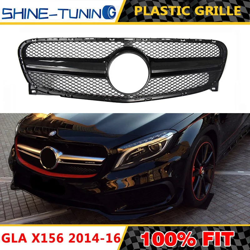 Передняя решетка подходящая для GLAX156 класса AMG GLA45 GLA180 GLA200 GLA250 2014 -16 сетчатые сетки