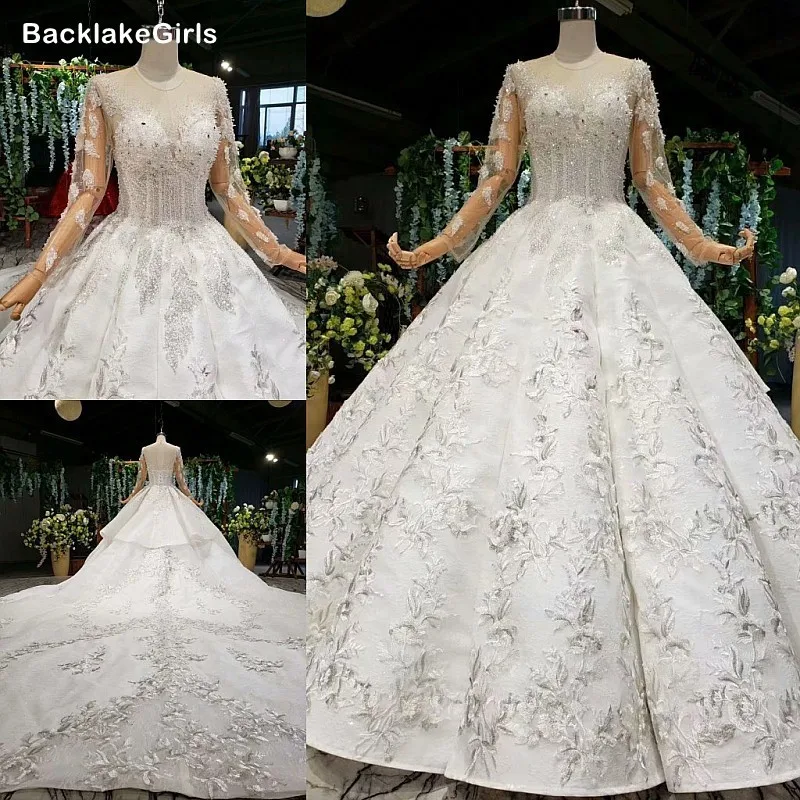 Атласное платье для мусульманской невесты хрустальное бальное свадебные платья