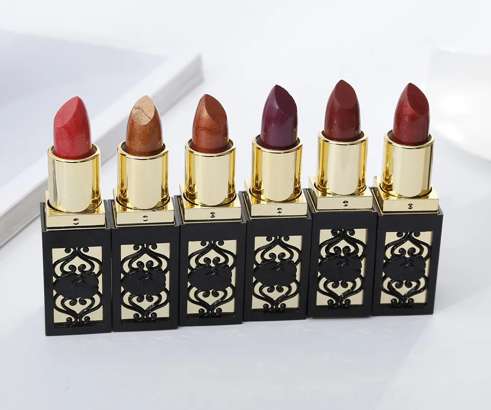 12 Colors Long Lasting Lipstick Mate Batom Glitter Waterproof Matt Lip Stick Nude Make Up Lips Makeup Teayason |