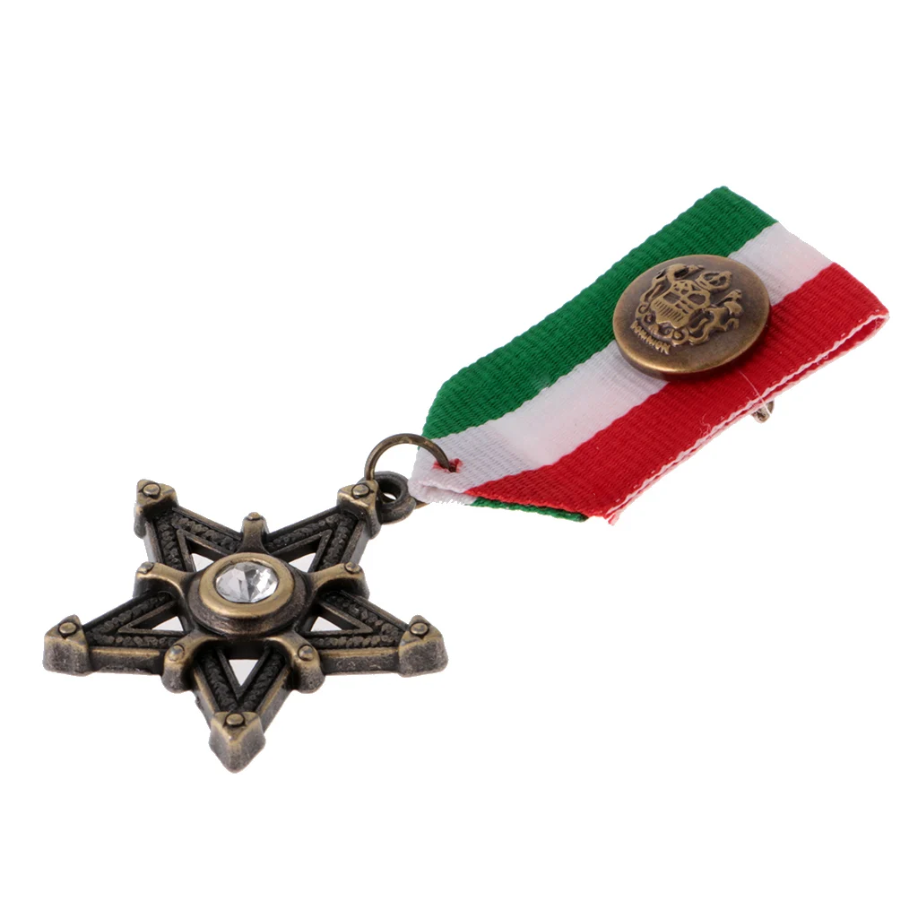 Мужская брошь в стиле ретро ВМФ США панк звезда медаль значок на булавке |