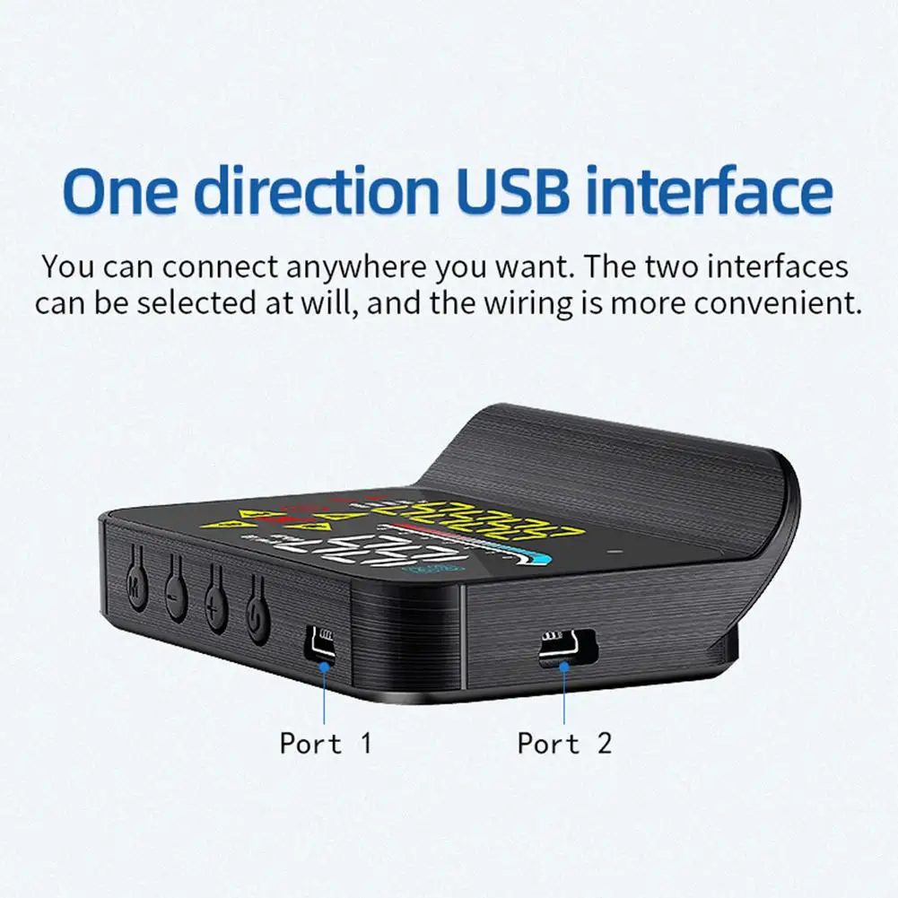Smart M17 Car Monitor Automotive OBD2+GPS Universal High-definition HUD Head-up Display with 6 Alarm Modes | Автомобили и
