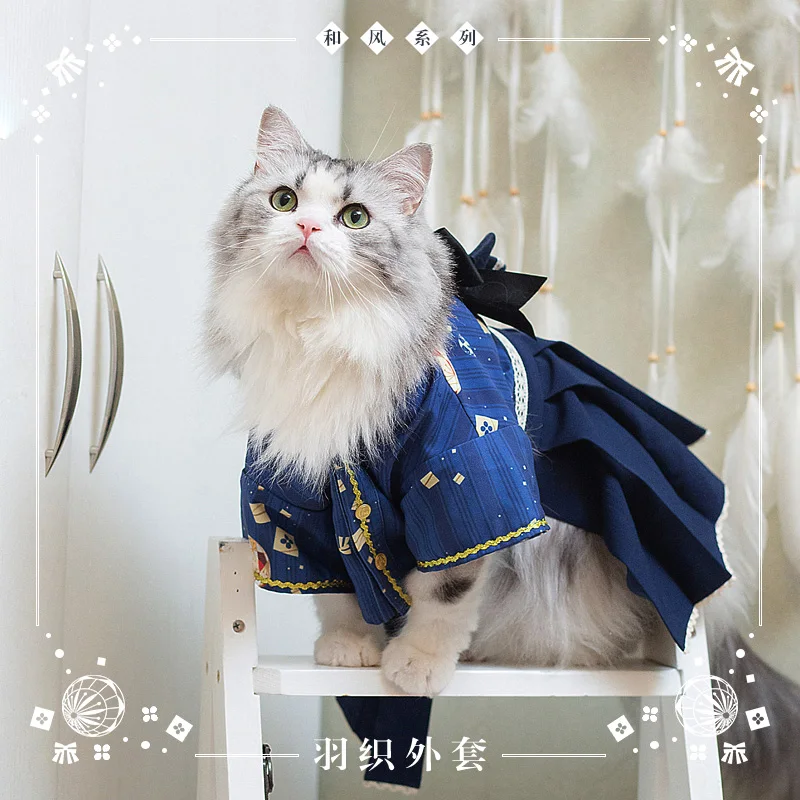 Японский стиль кукольный Кот Британский короткошерстный Одежда для питомцев