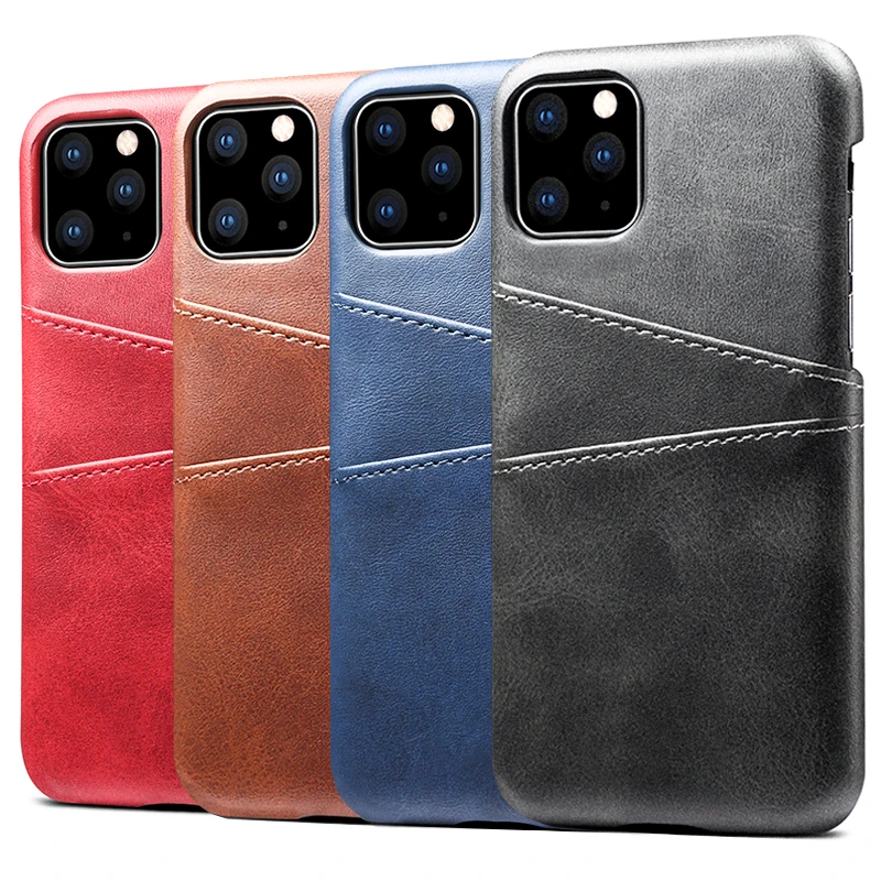 

Luxury Leather Card Holder Phone Case For iPhone XR XS X 11 Pro MAX 7 8 Plus 6 6s Shockproof Capinhas For iPhone SE 2 2020 Cover