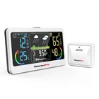Беспроводная метеостанция ThermoPro TP68C, 150 м, заряжаемый комнатный термометр, гигрометр с прогнозом погоды, большой ЖК-дисплей