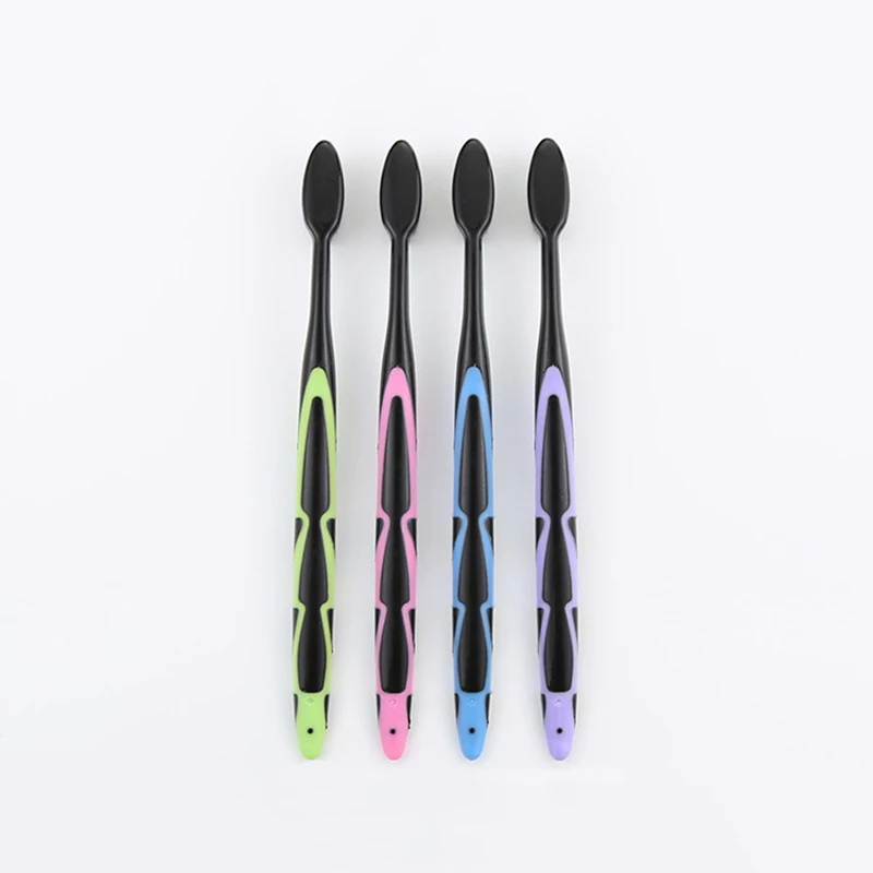 1 шт. двойной Ultra Soft из черного бамбукового угля нано Зубная щётка электрическая