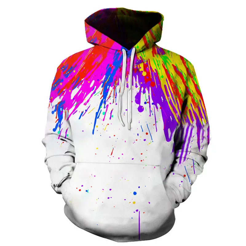 

Men's winter season Harajuku oversized hoodie, connector trendy men's camouflage theme 3D hoodie loose and warm