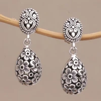 vintage bohemia rose earrings for women romantic floral pattern earrings female jewelry gift