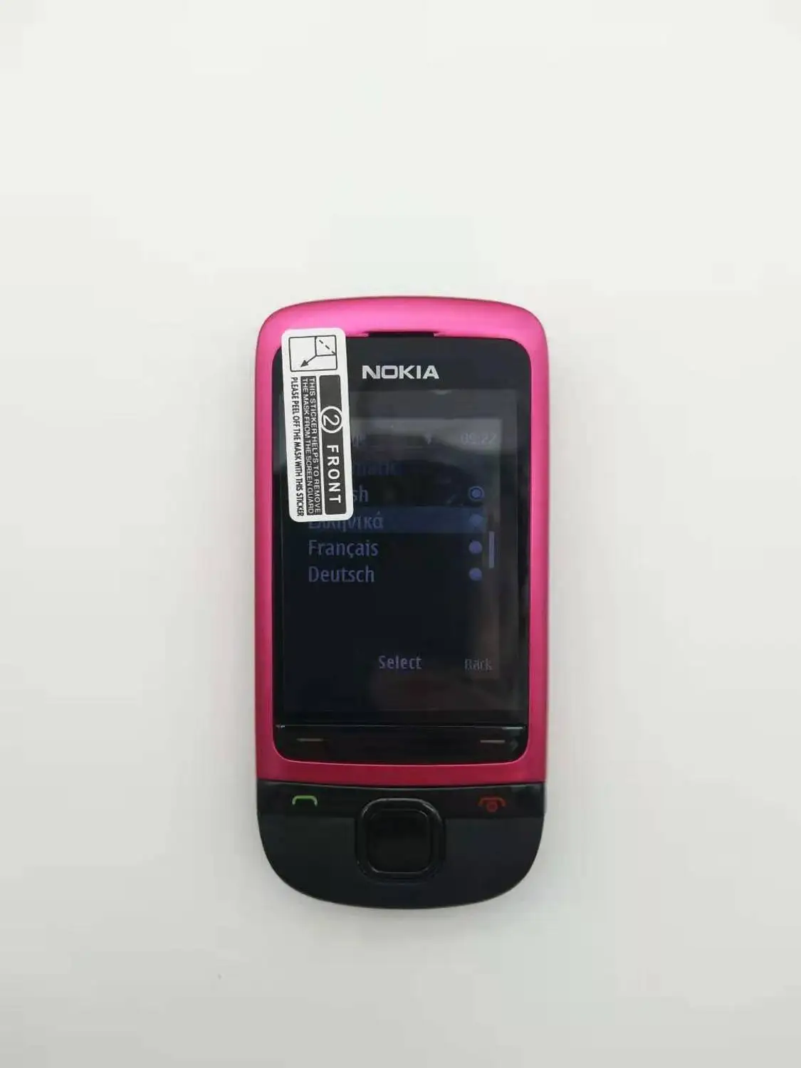 Pink C2-05 разблокированный Nokia C2-05 слайд сотовый телефон Bluetooth Восстановленный - Цвет: Pink