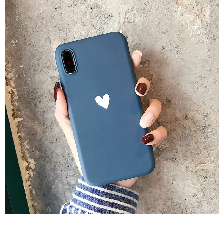 Роскошный винно-красный чехол для телефона с сердечком iPhone X XS Max XR милый пары